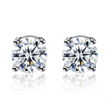 Wholesale Price 925 Sterling Silver Diamond Earrings